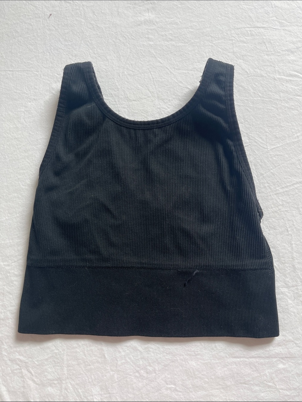 Victoria's Secret Black Ribbed Support Sports Bra